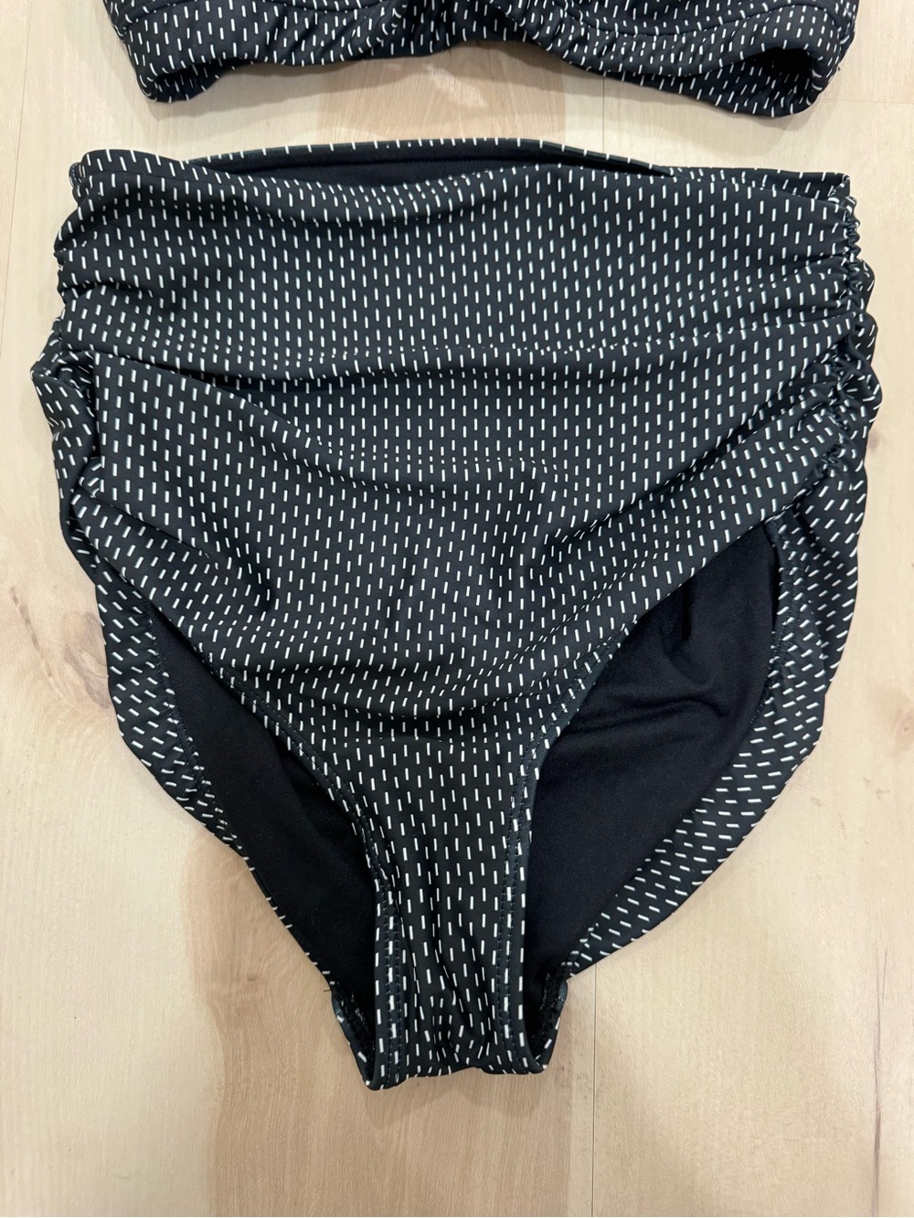 Albion Midnight Dash Women's 2 Piece Swimsuit Black White High Waist XS/S - Picture 6 of 16